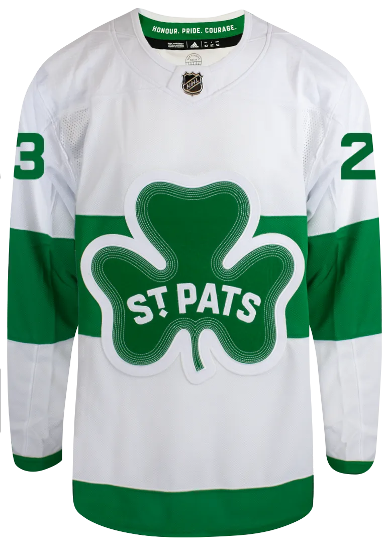 Maple Leafs Adidas Men's Authentic 2024 St Pats Jersey - KNIES