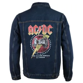 Men's jacket AC/DC - About To Rock - DENIM - ROCK OFF - ACDCDJ01MD  -  Metal-shop