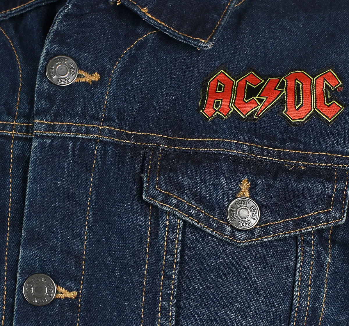 Men's jacket AC/DC - About To Rock - DENIM - ROCK OFF - ACDCDJ01MD  -  Metal-shop