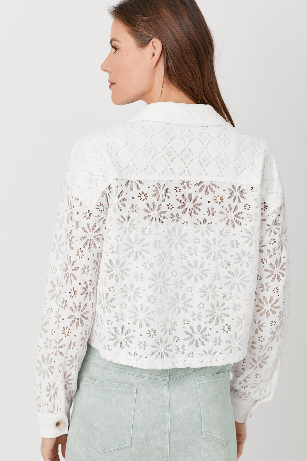 Mixed Lace Jacket