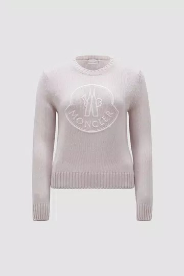 MONCLER  |Embroidered Logo Cashmere & Wool Sweater