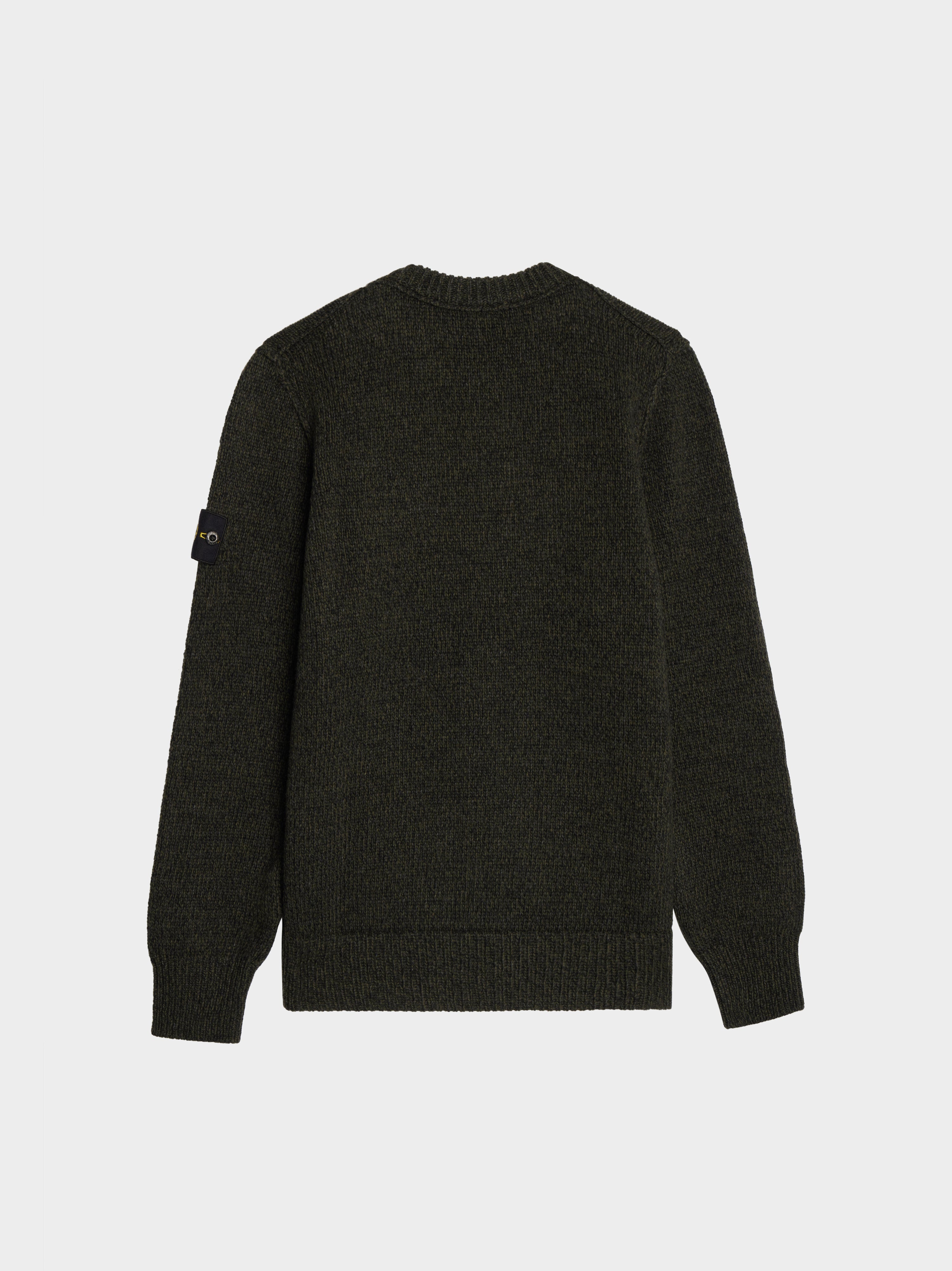 Mouline Lambswool Sweater, Black