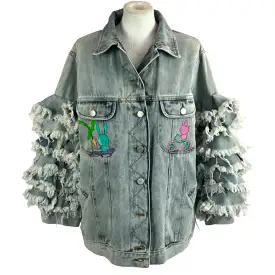 Natasha Zinko 890 Distressed Denim Oversized Jacket XXS/XS/S/M/L/XL