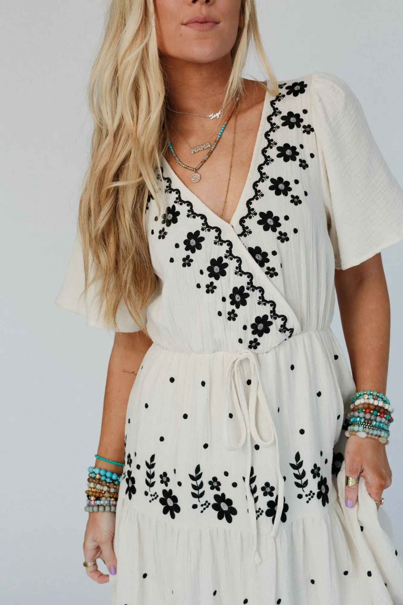 New Creation Embroidered Maxi Dress - Ivory