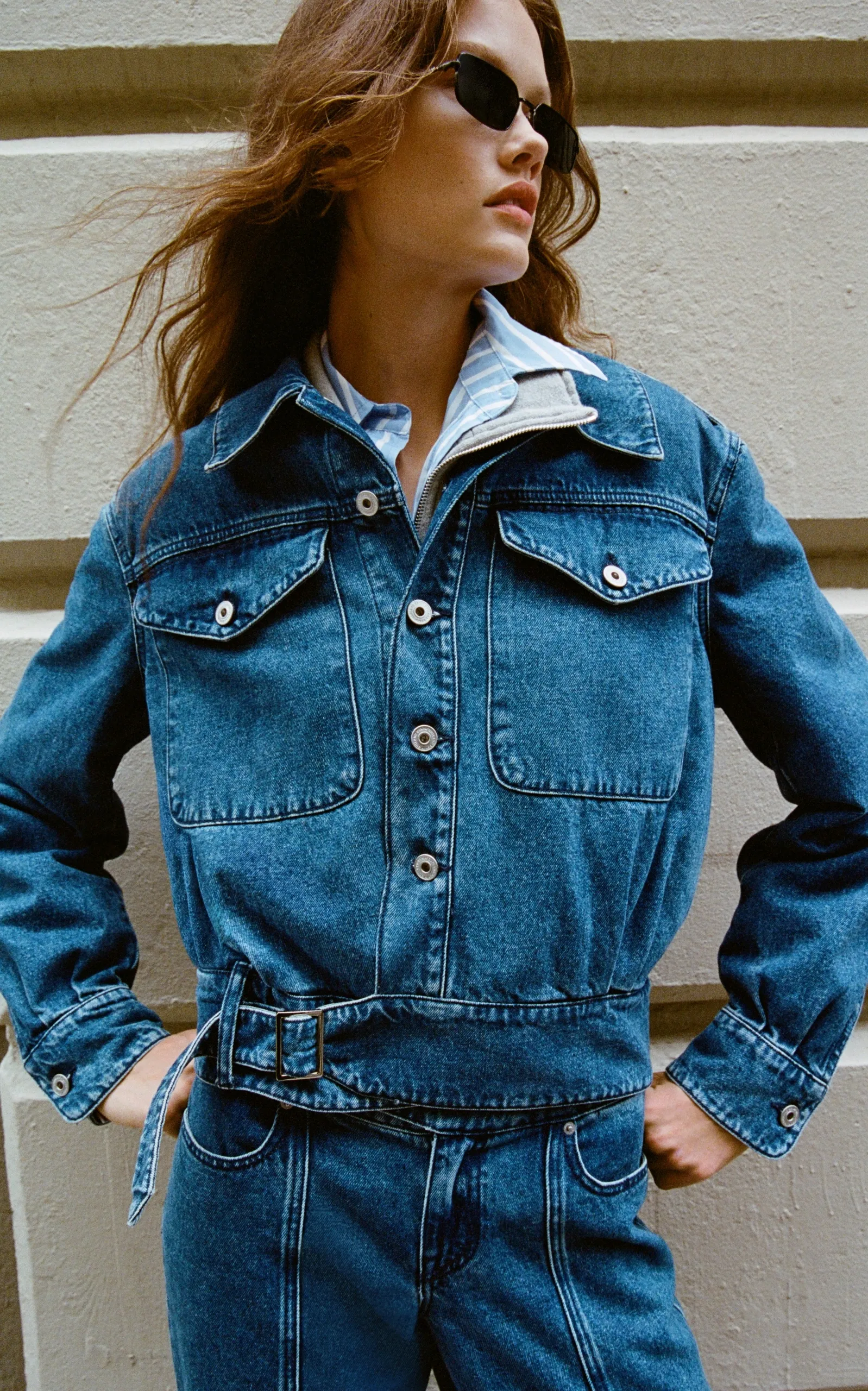 Outland Denim Sawyer Denim Bomber Jacket