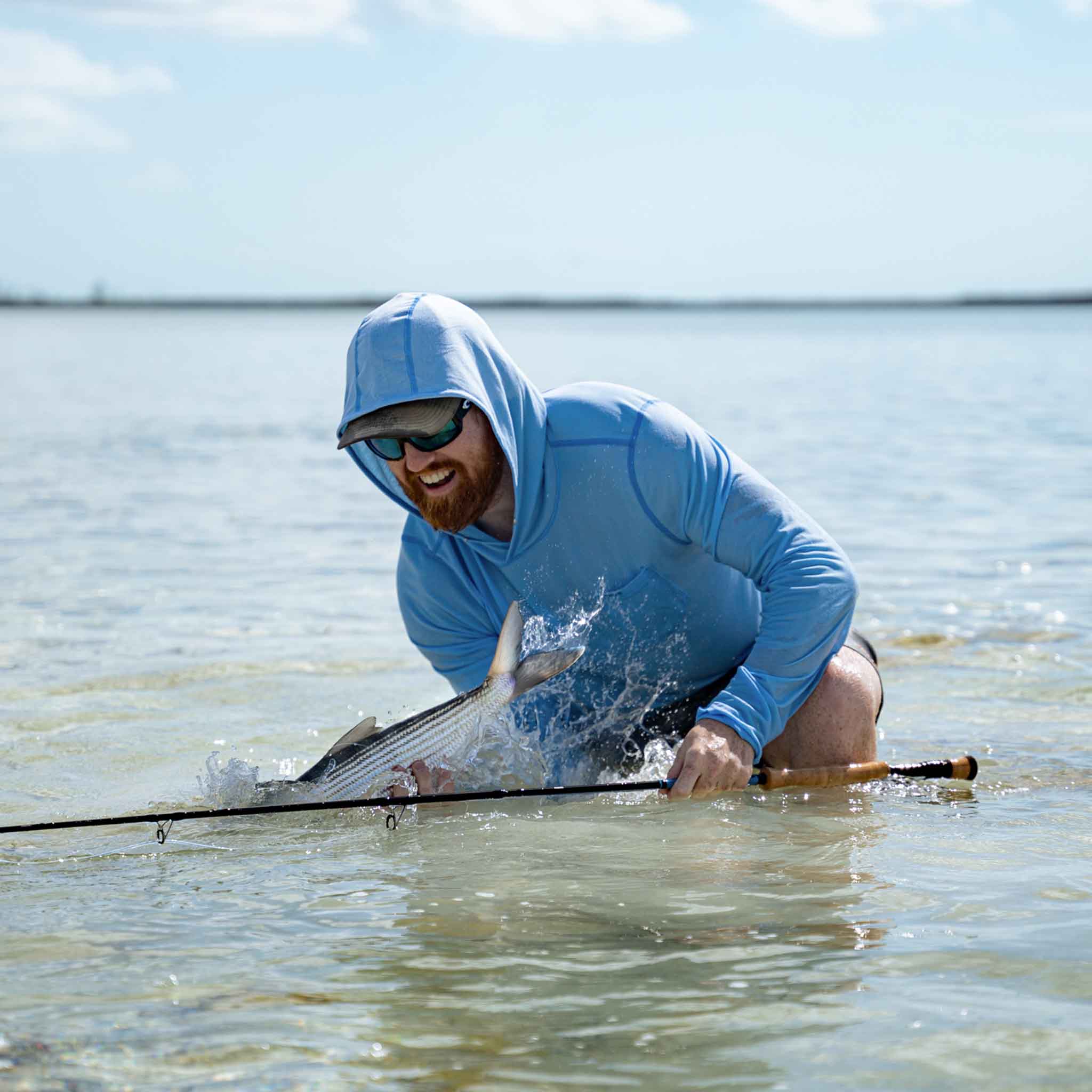 Performance Hoodie - Sky Blue