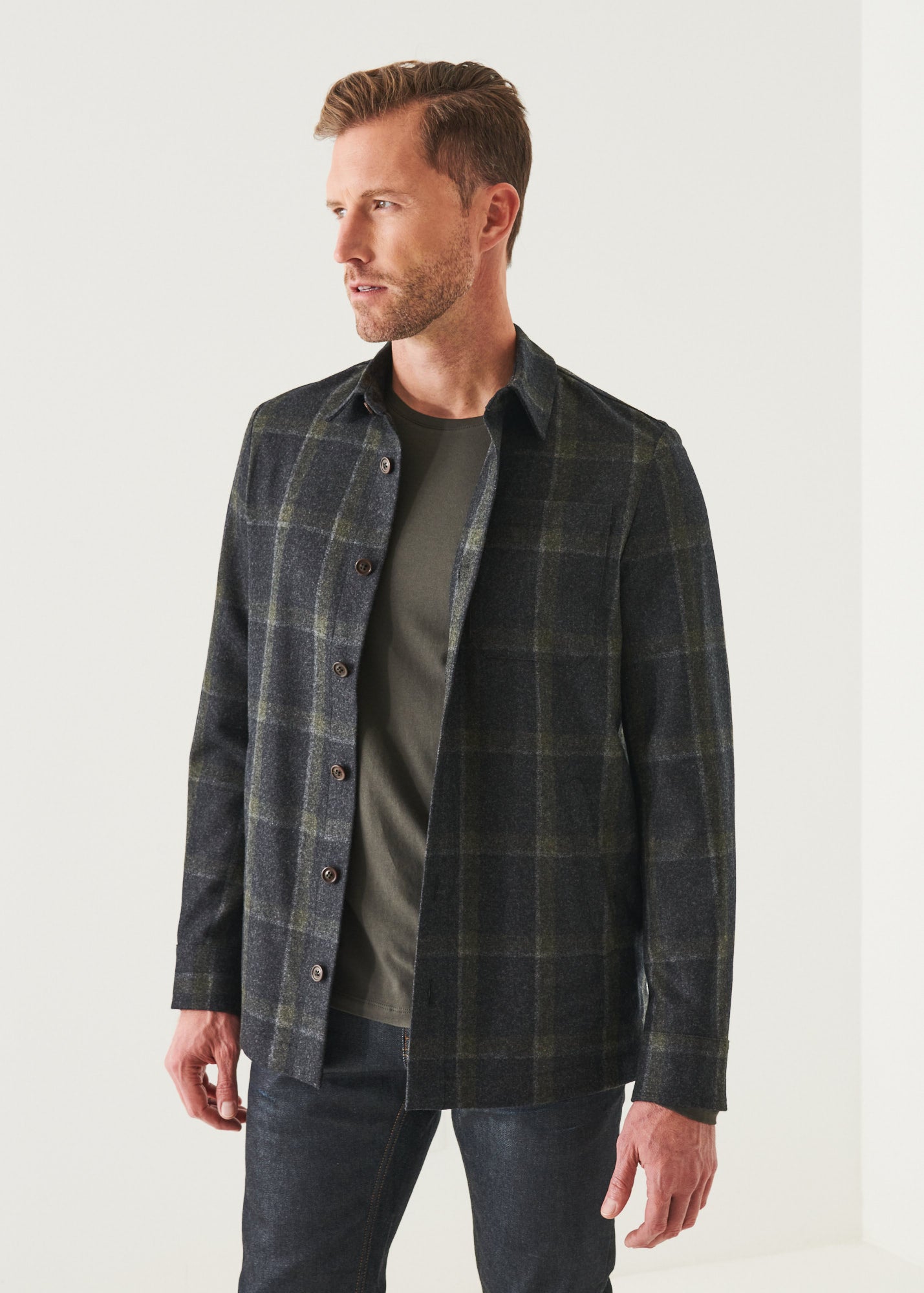 PLAID SHIRT JACKET