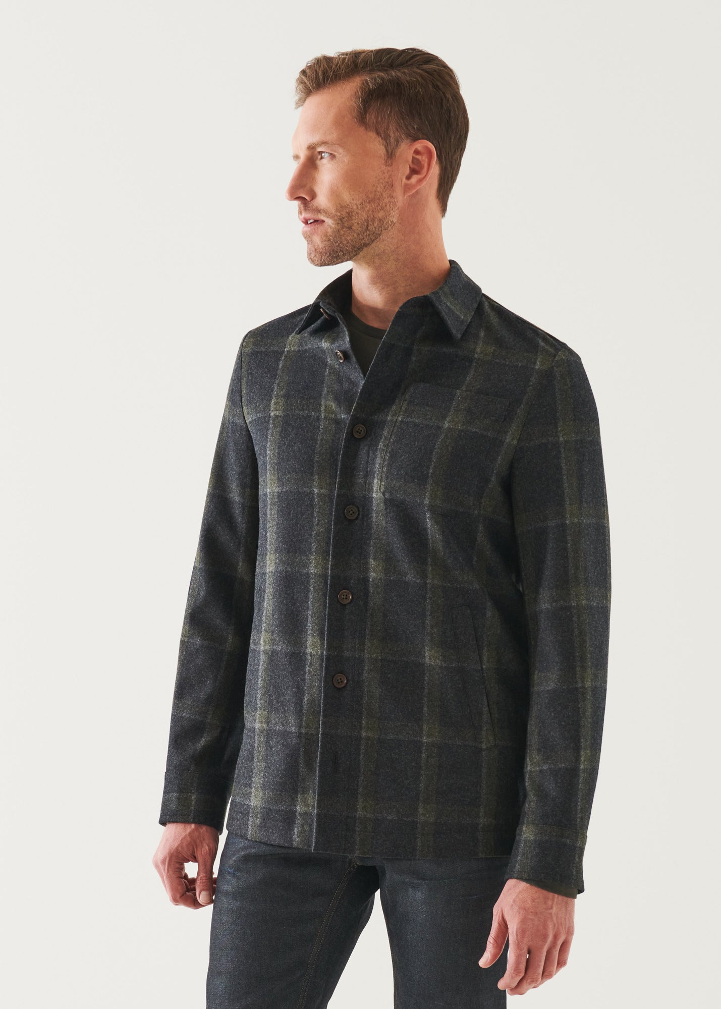 PLAID SHIRT JACKET