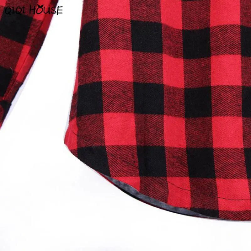 Plaid Women Coat Loose Long Sleeve Hooded Women Autumn Winter Coats Casual Plaid Outwear Casacas Mujer 2016#C930 SM6