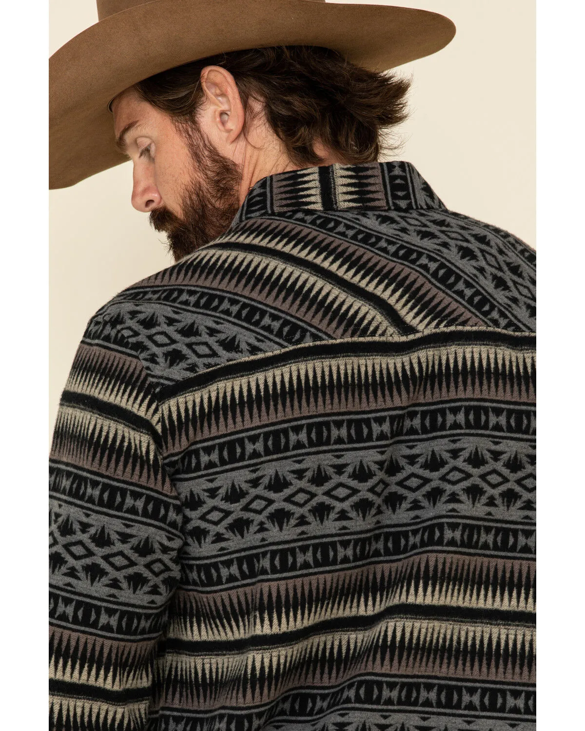 Product Name:  Rock & Roll Denim Men's Jacquard Southwestern Print Border Jacket