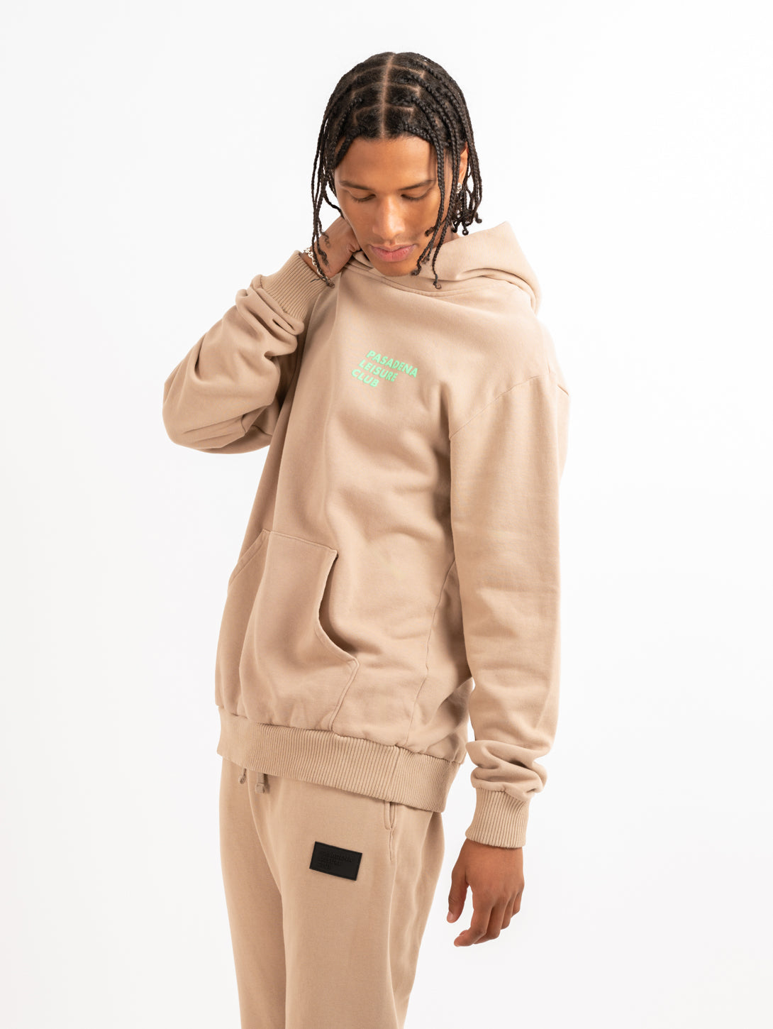 Puff Logo Hoodie - Tan