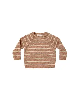 Quincy Mae - Cinnamon Stripe Ace Knit Sweater