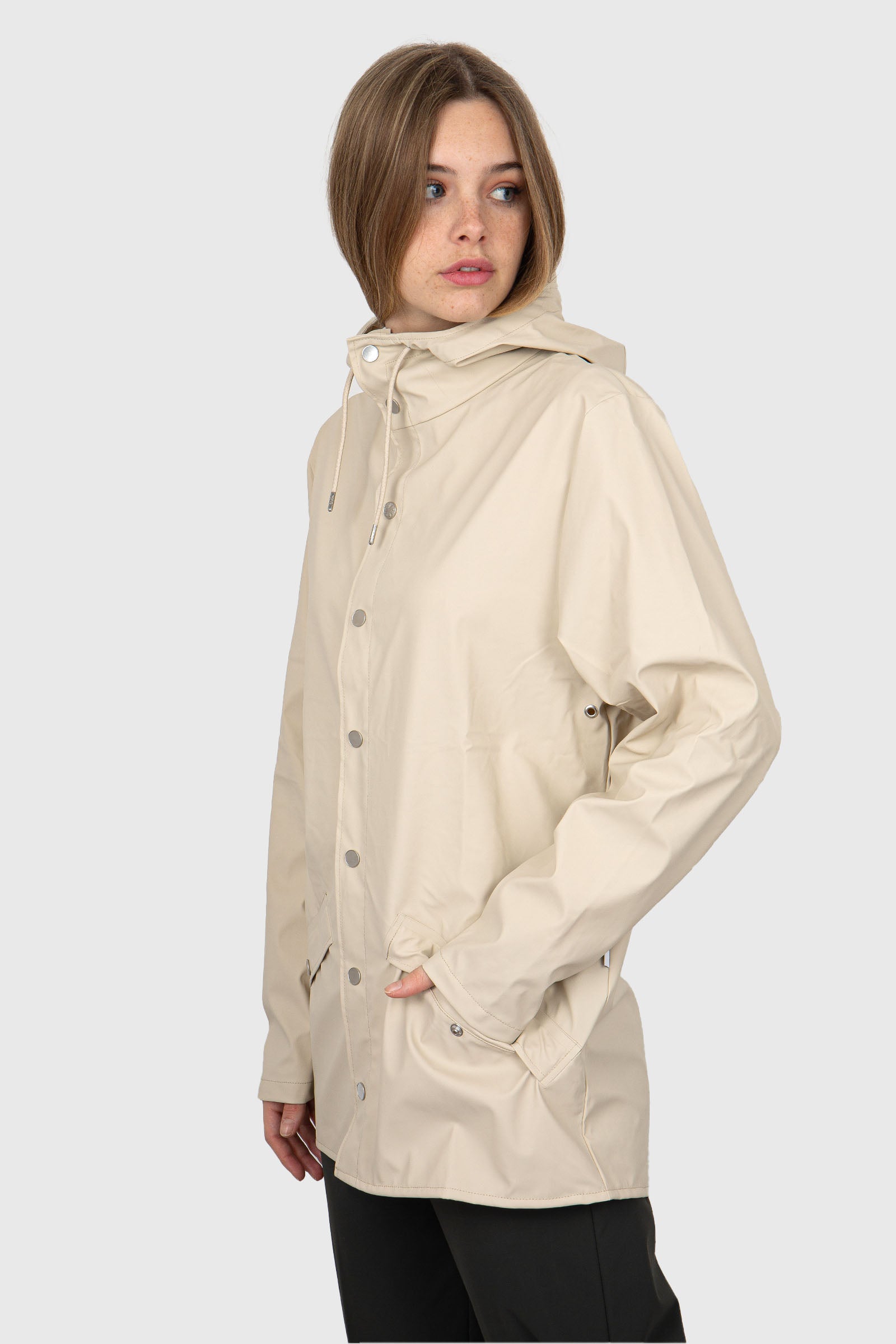 Rains Jacket  Crema