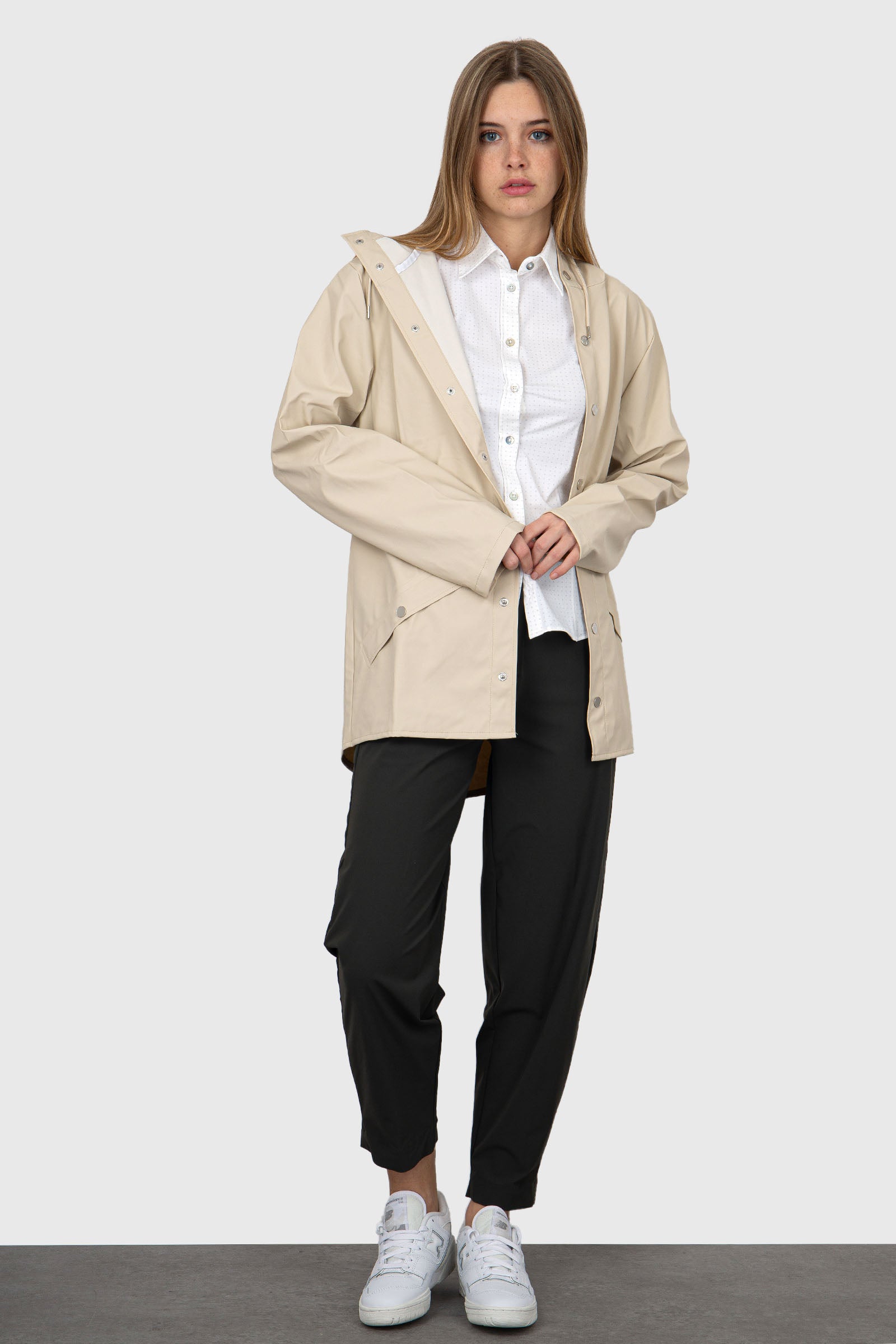 Rains Jacket  Crema