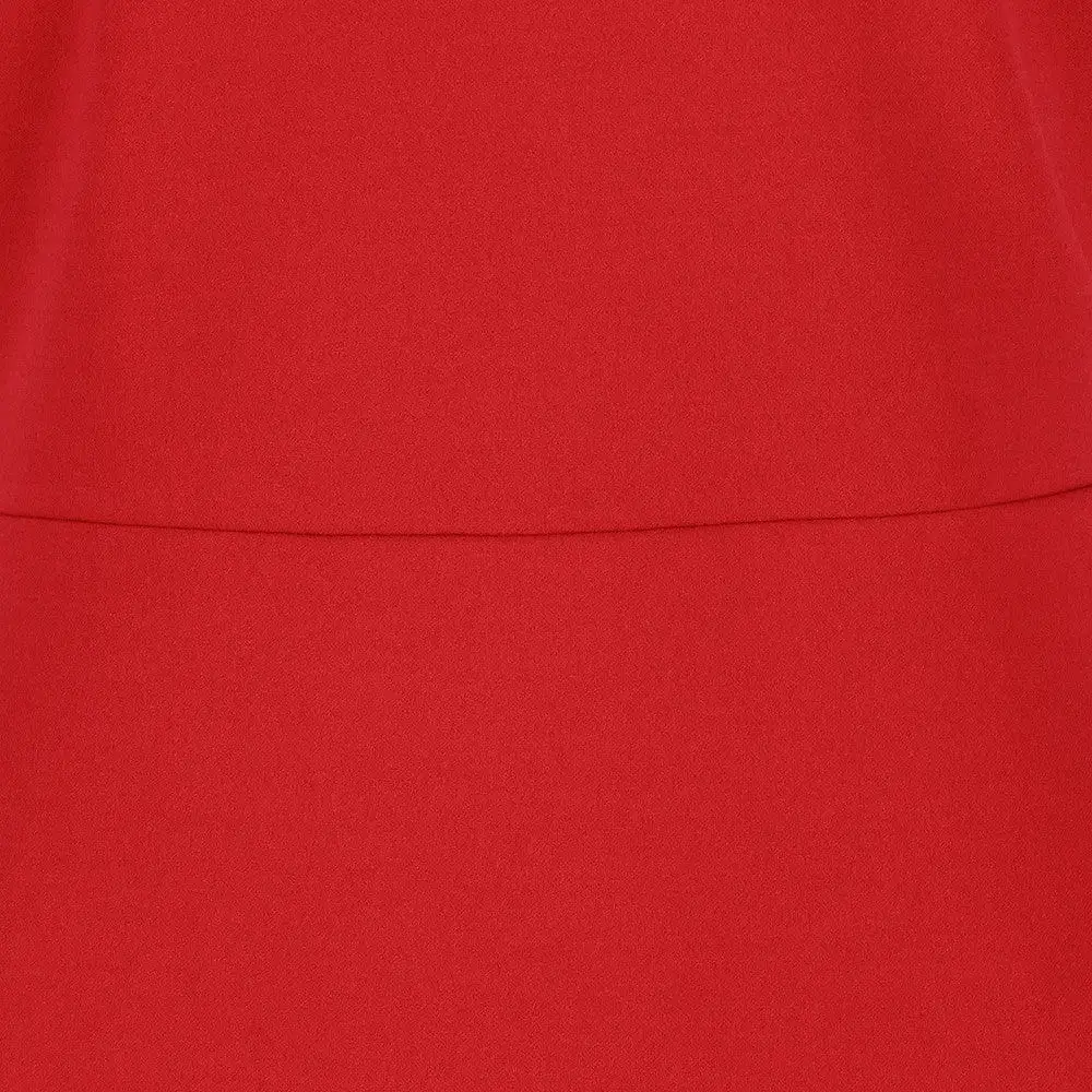 Red 40s Bodycon Hollywood Pencil Dress