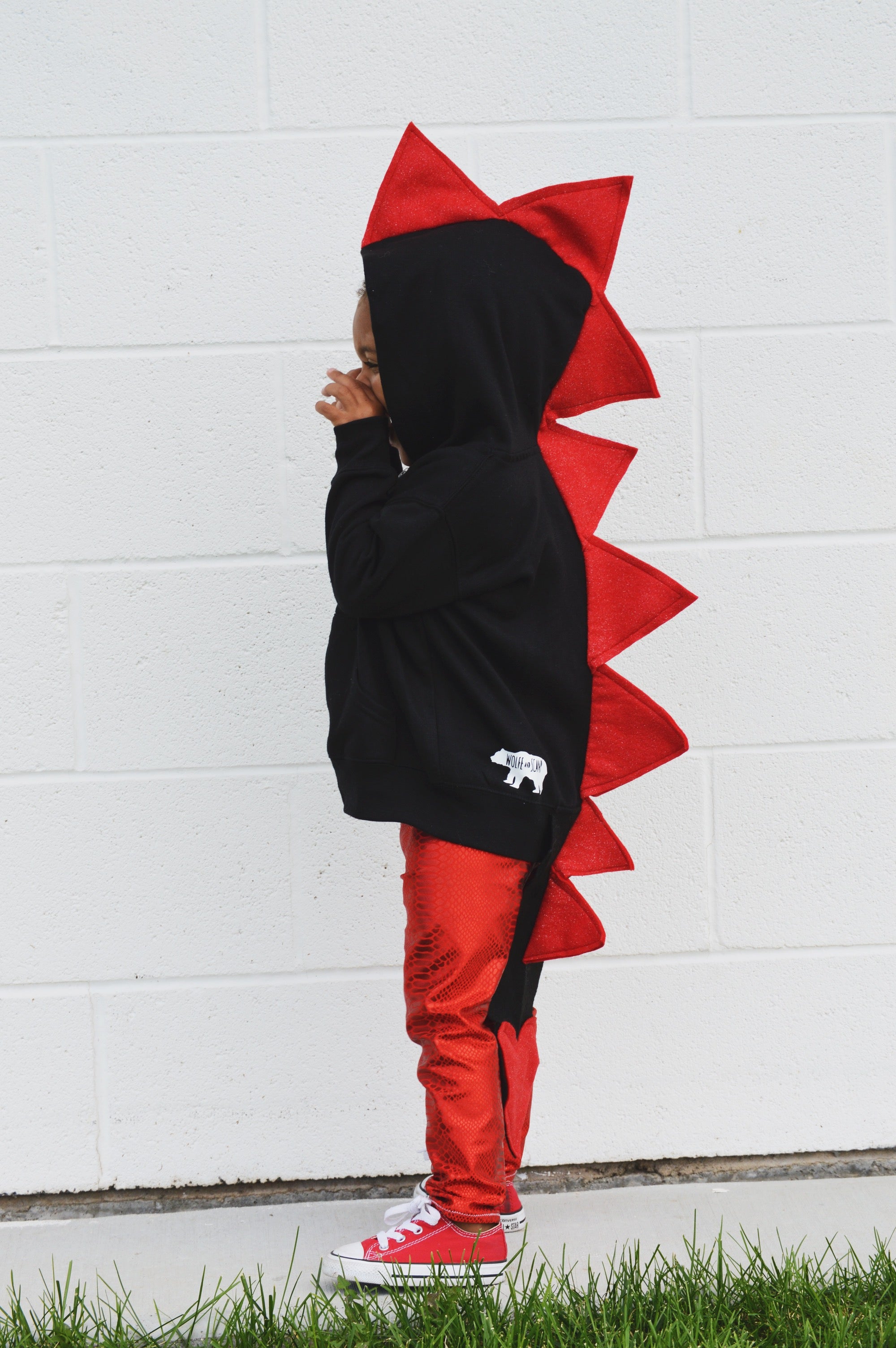 Red Shimmer Dragon Hoodie