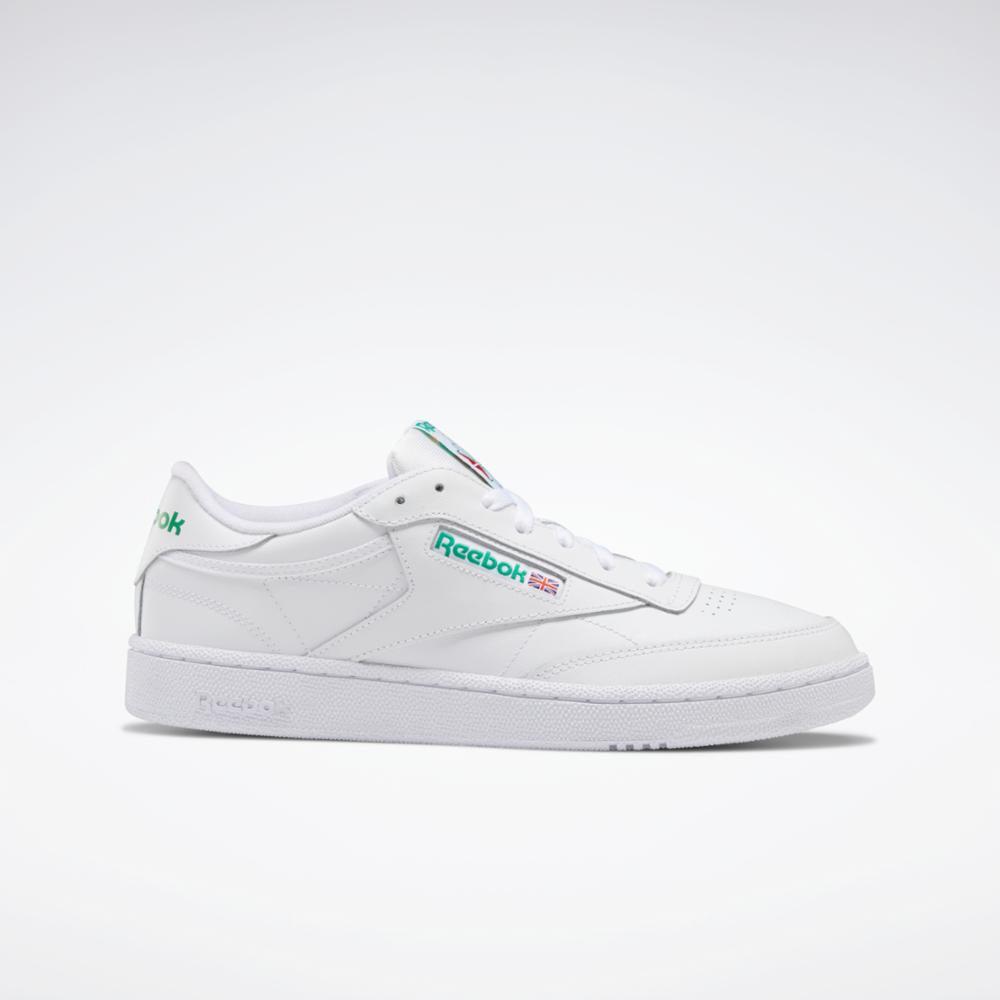 Reebok Club C 85 Classic Men's Sneaker In White/Green