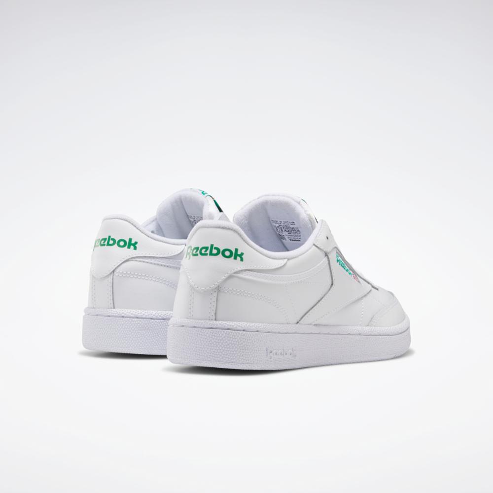 Reebok Club C 85 Classic Men's Sneaker In White/Green