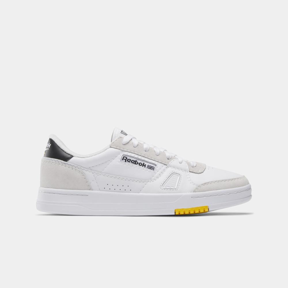 Reebok Men's LT Court White/Black/Team Yellow Sneaker