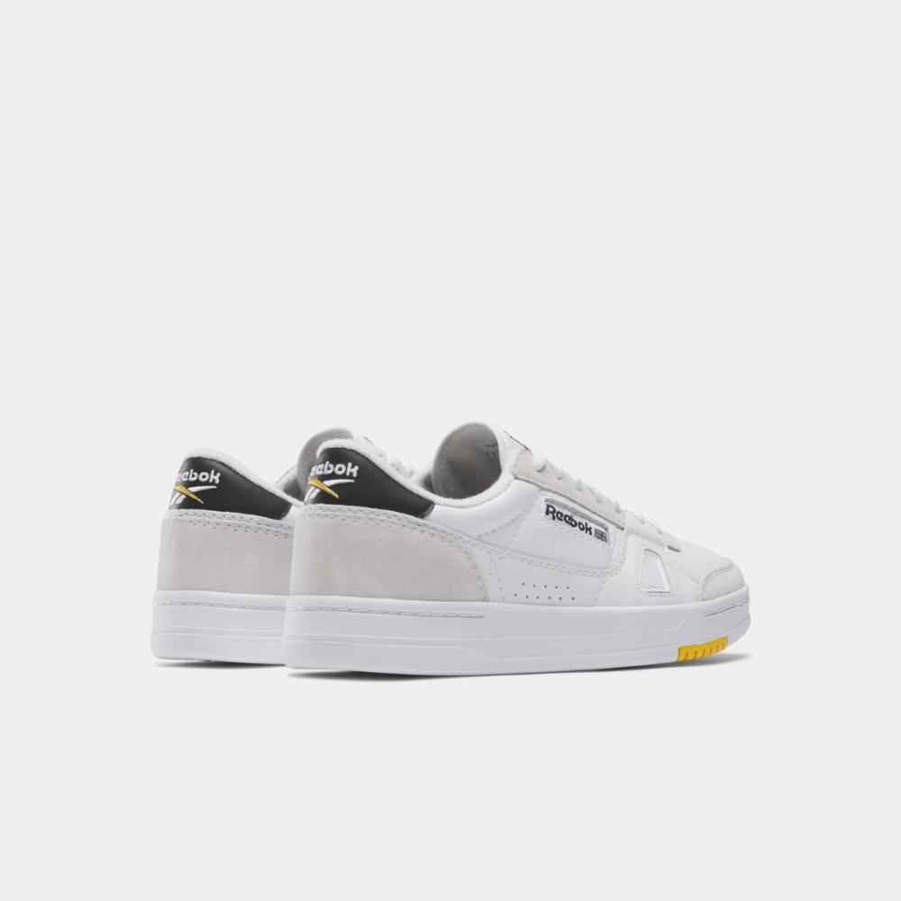 Reebok Men's LT Court White/Black/Team Yellow Sneaker