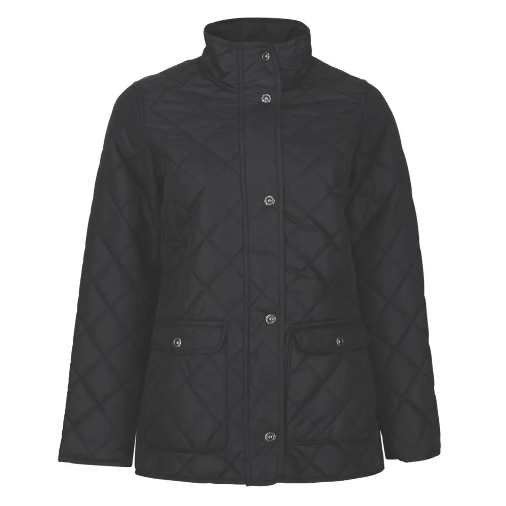 Regatta Tarah  Womens Quilted Jacket Black Size 10 - Screwfix