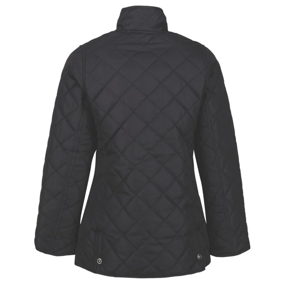 Regatta Tarah  Womens Quilted Jacket Black Size 10 - Screwfix