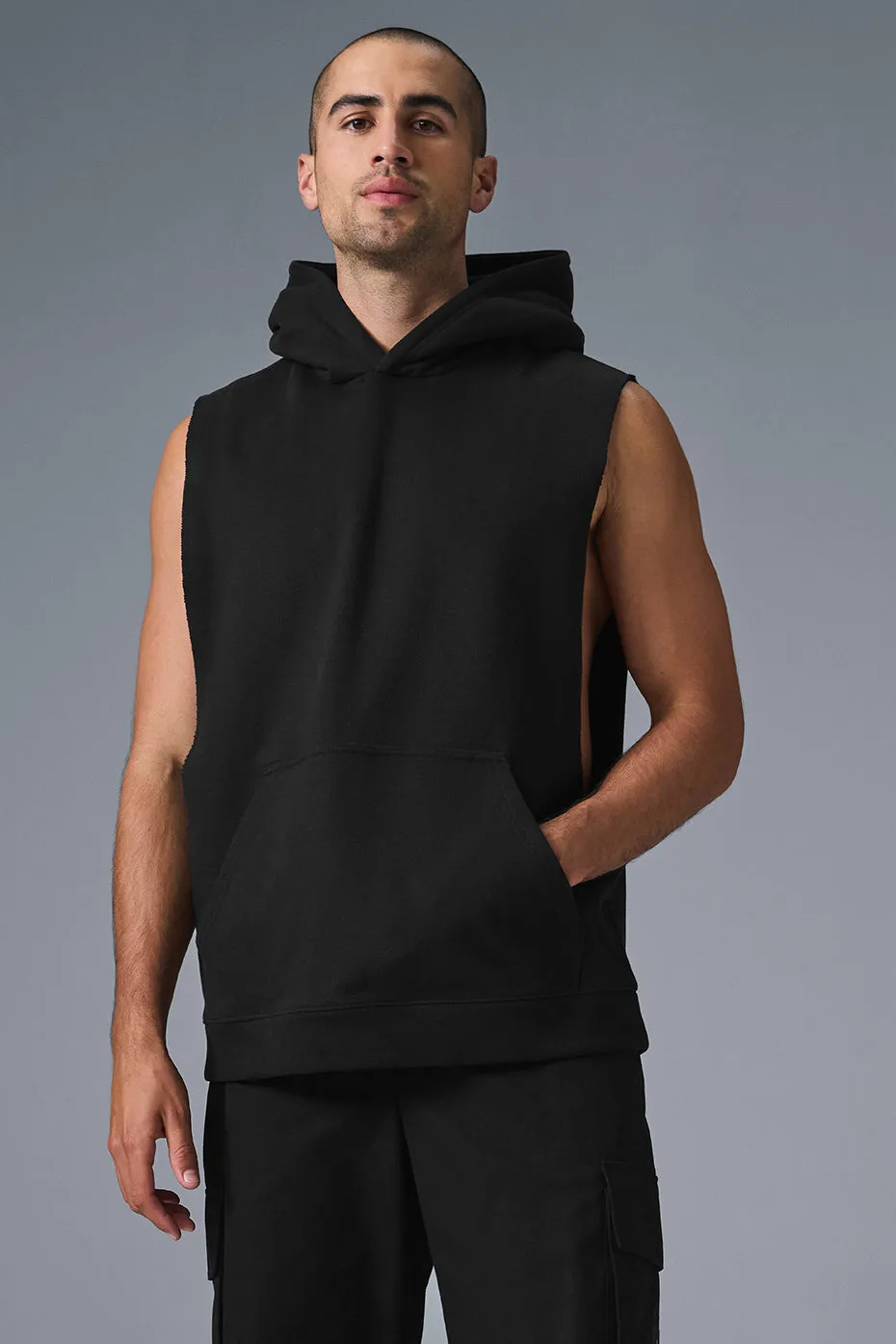 Renown Sleeveless Hoodie - Black