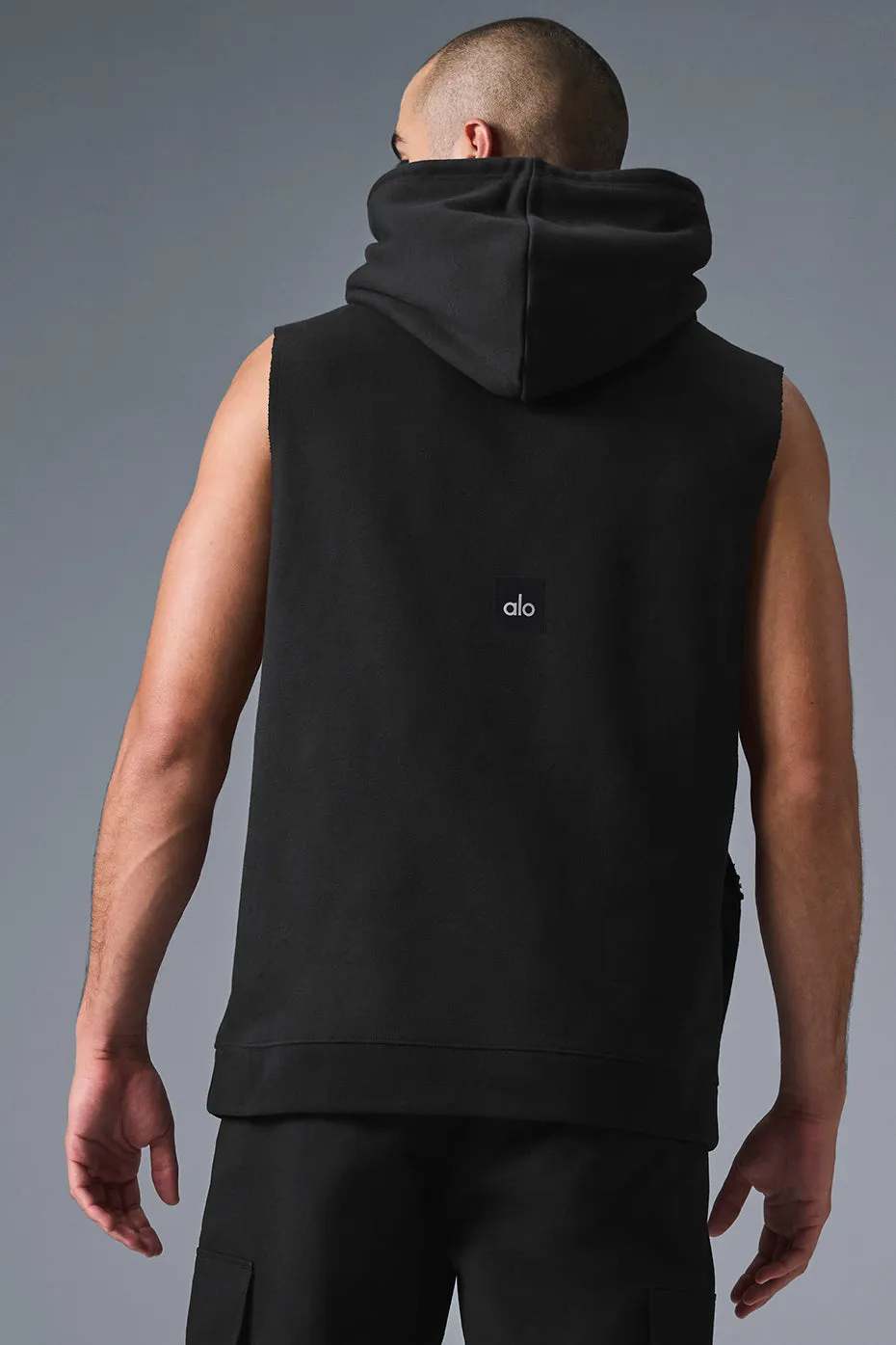 Renown Sleeveless Hoodie - Black