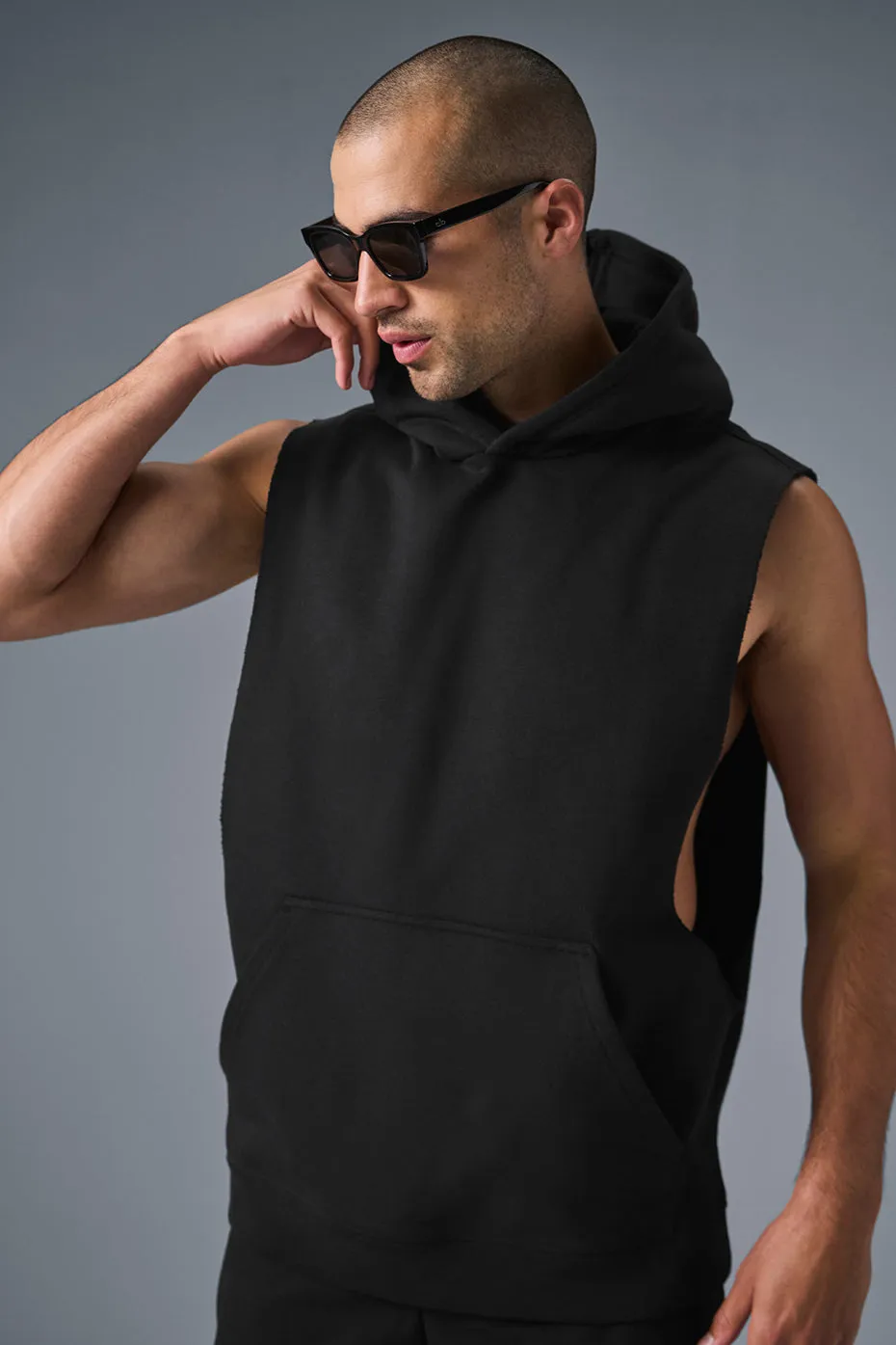 Renown Sleeveless Hoodie - Black