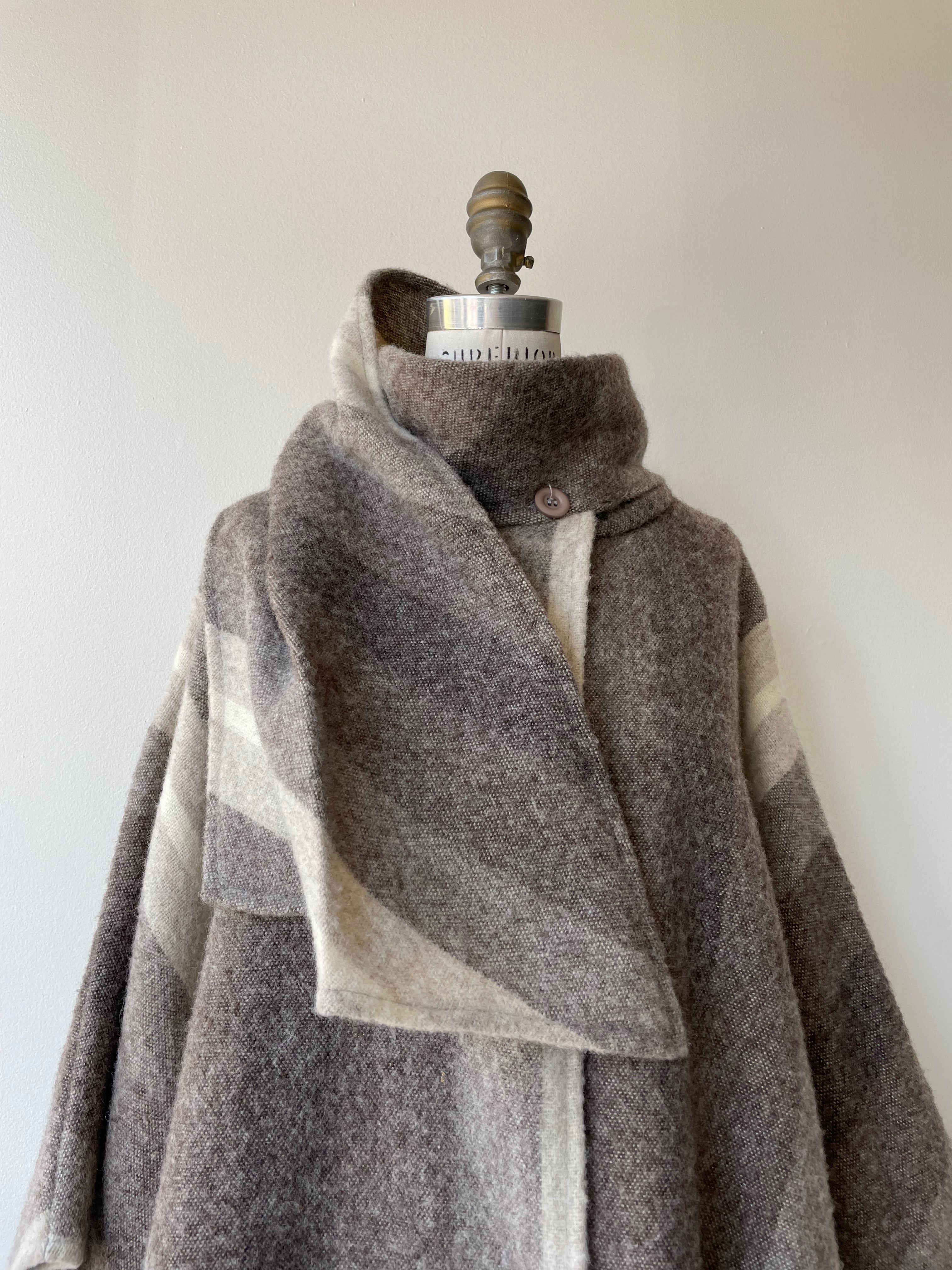 Rusk Wool Cape Coat