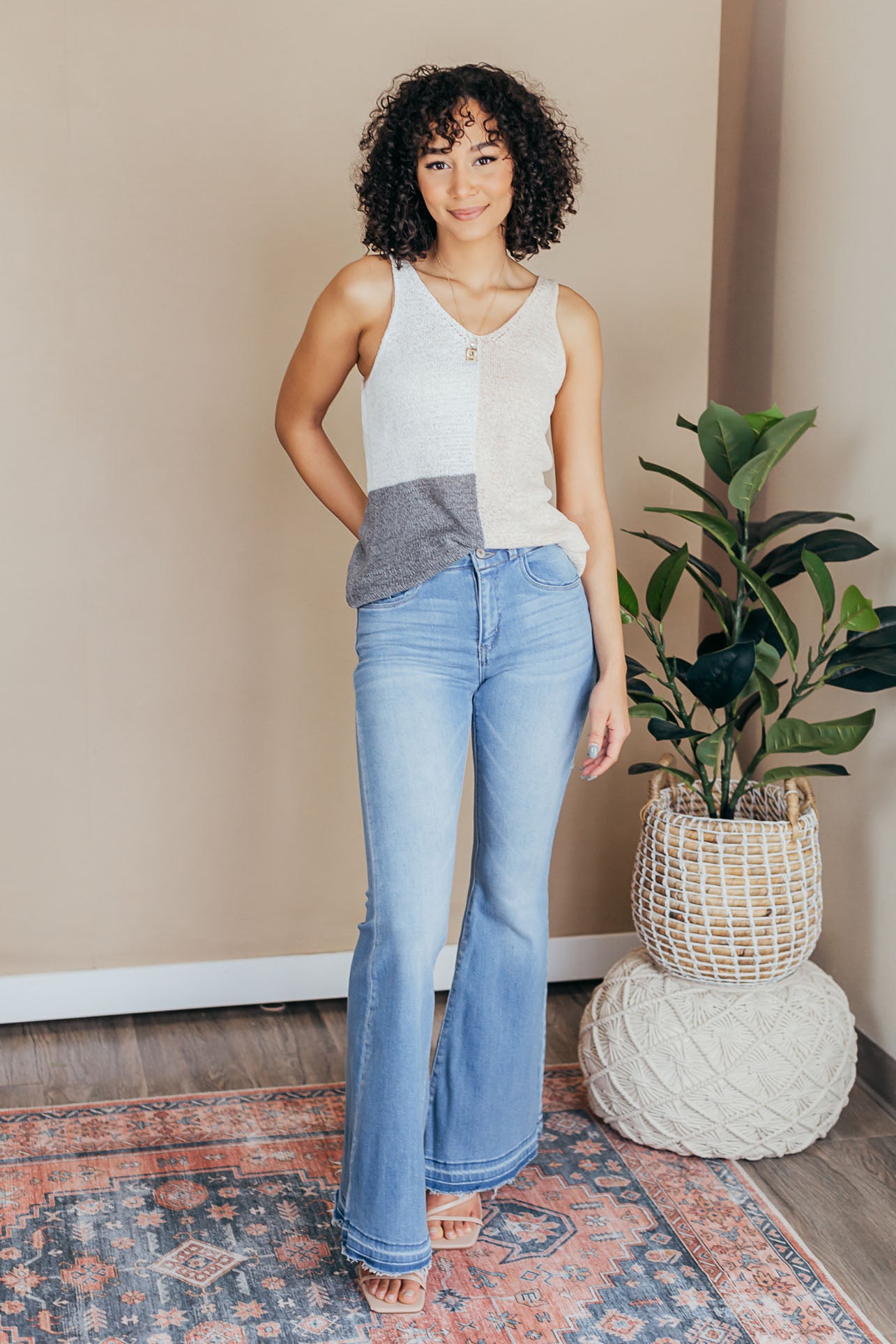 Sadie Colorblock Sweater Tank