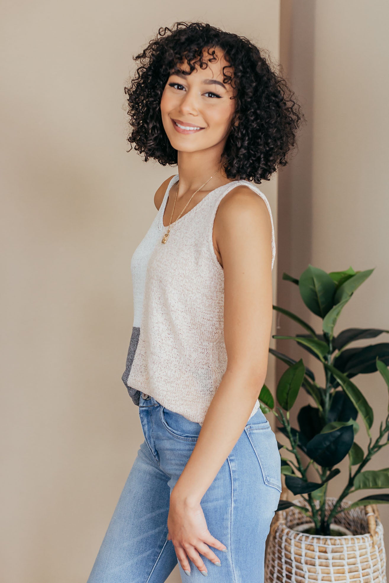 Sadie Colorblock Sweater Tank