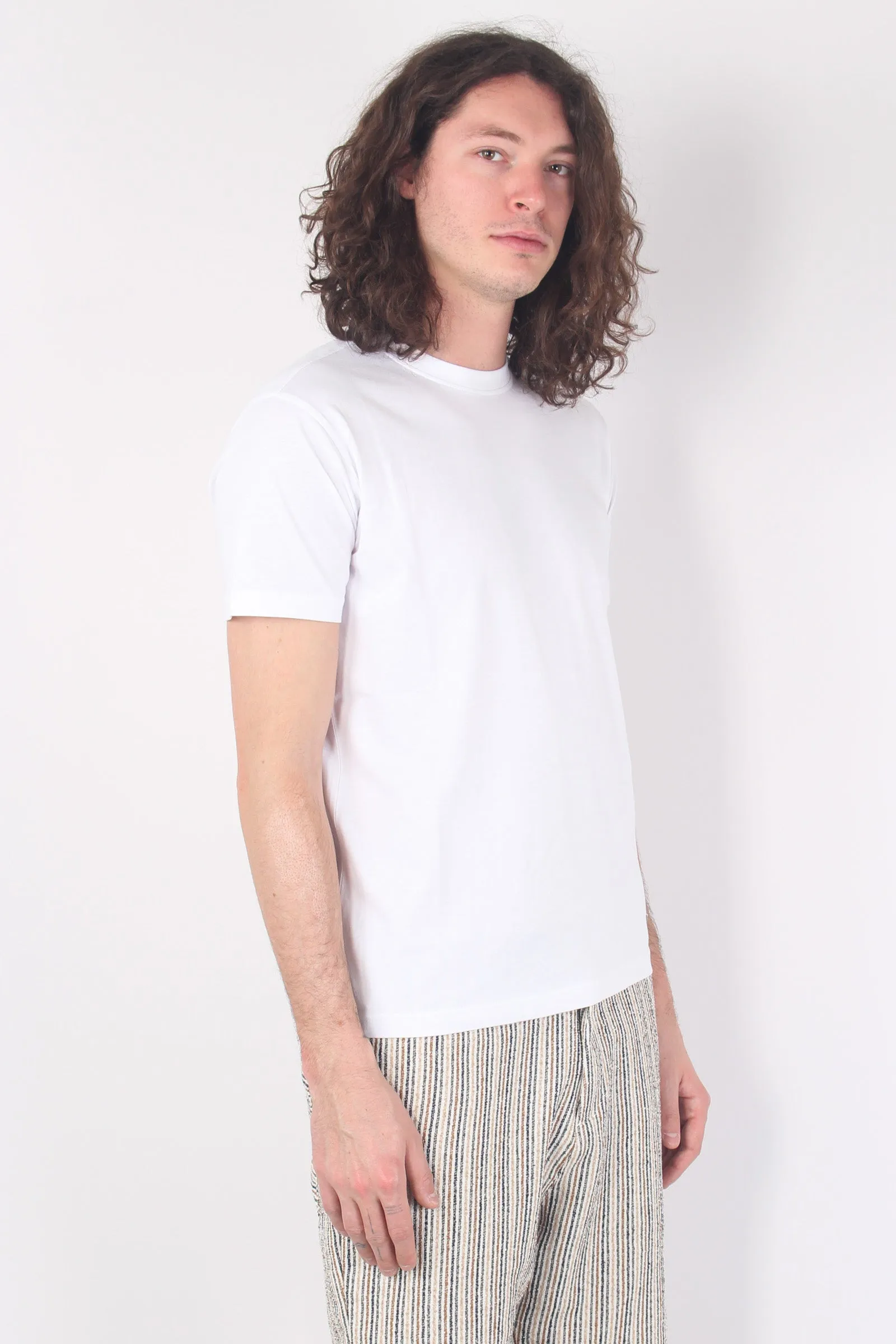 T-shirt Girocollo Cotone Bianco