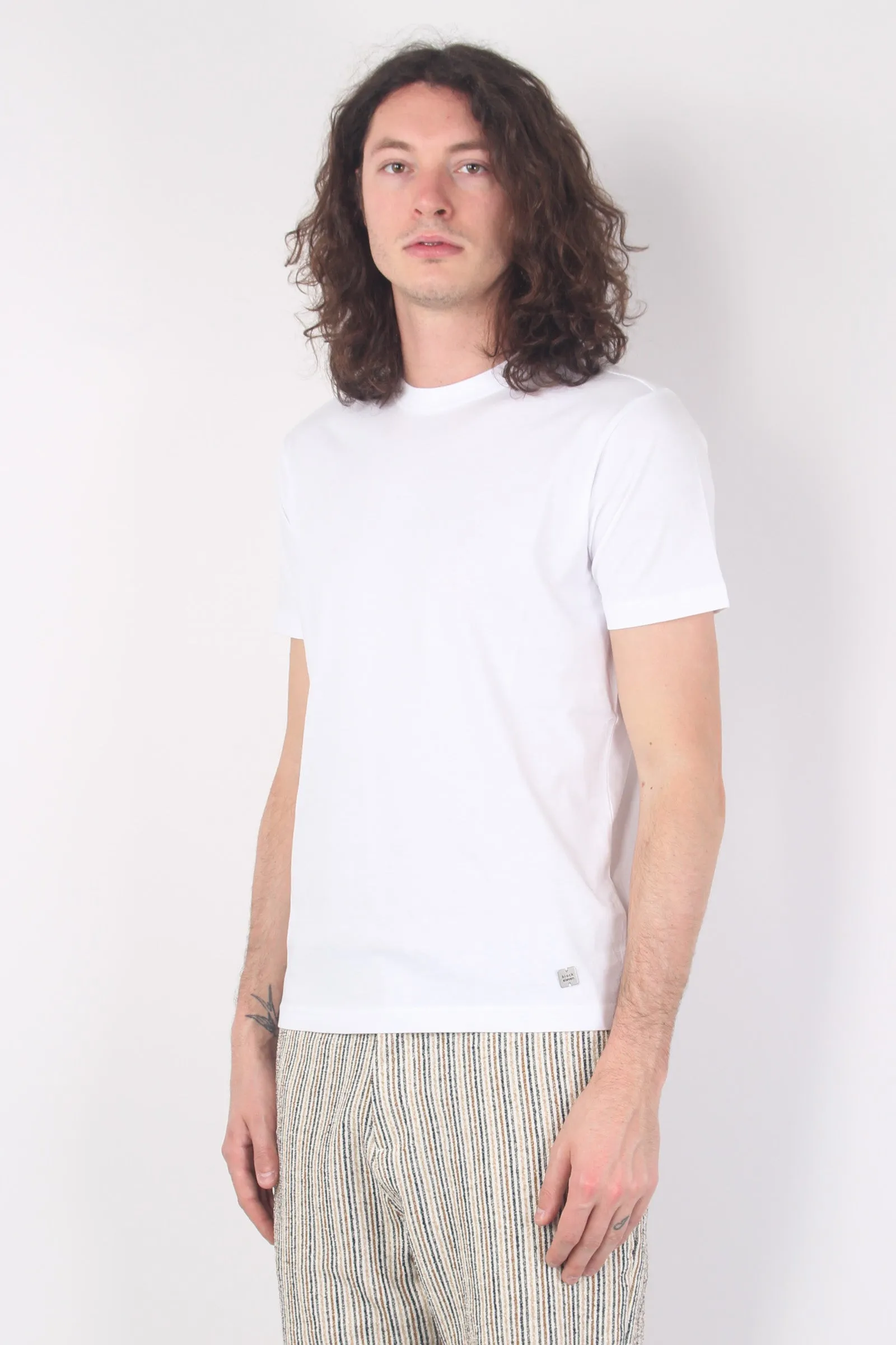 T-shirt Girocollo Cotone Bianco