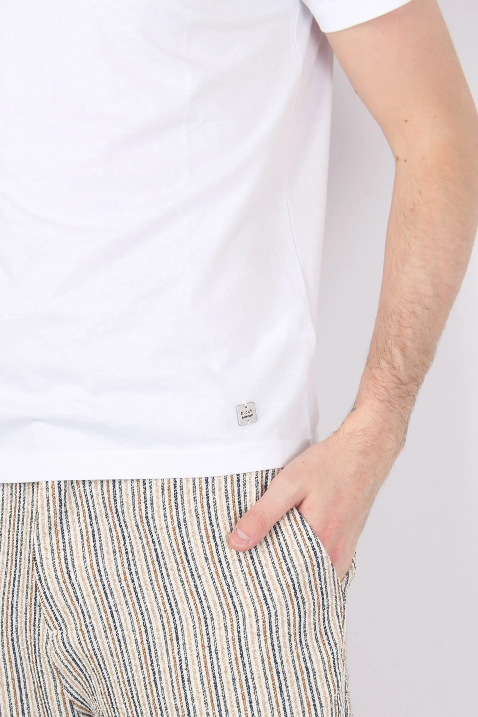 T-shirt Girocollo Cotone Bianco