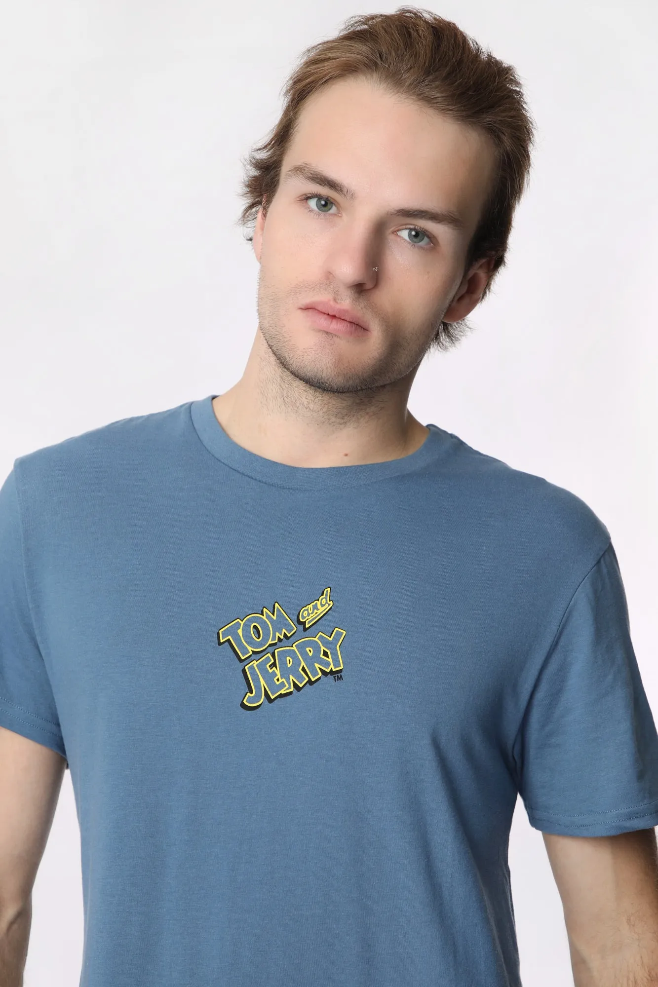 T-Shirt Imprimé Citrons Tom et Jerry Homme