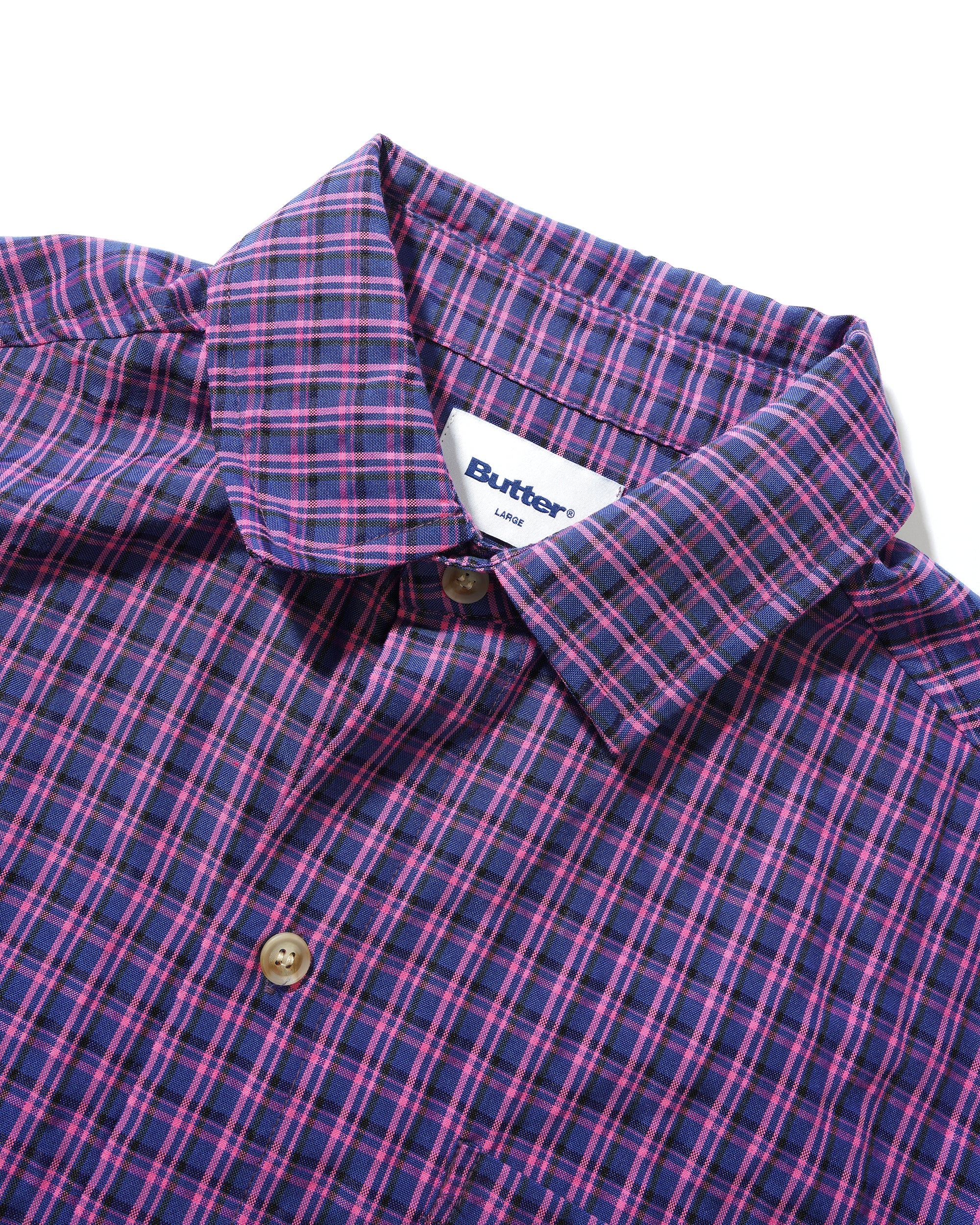 TERRAIN S/S SHIRT NAVY / PINK