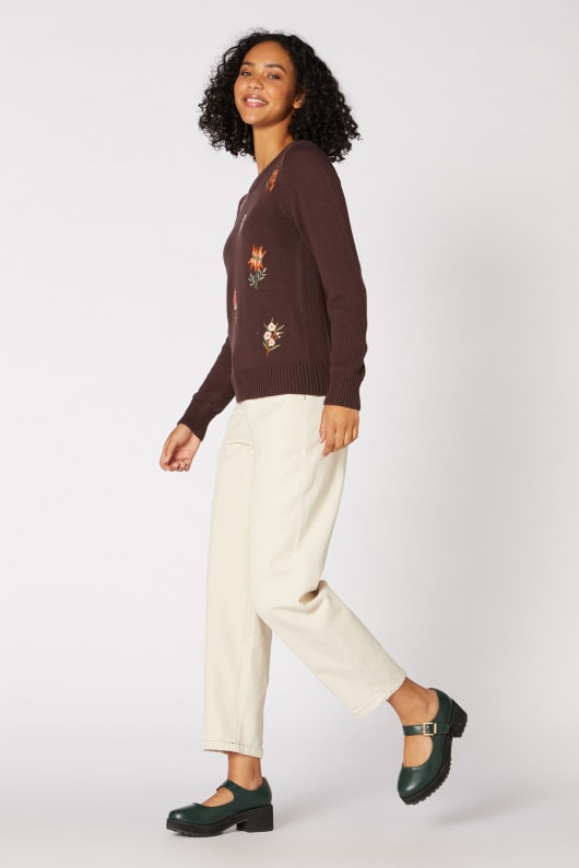 Tessa Native Embroided Sweater