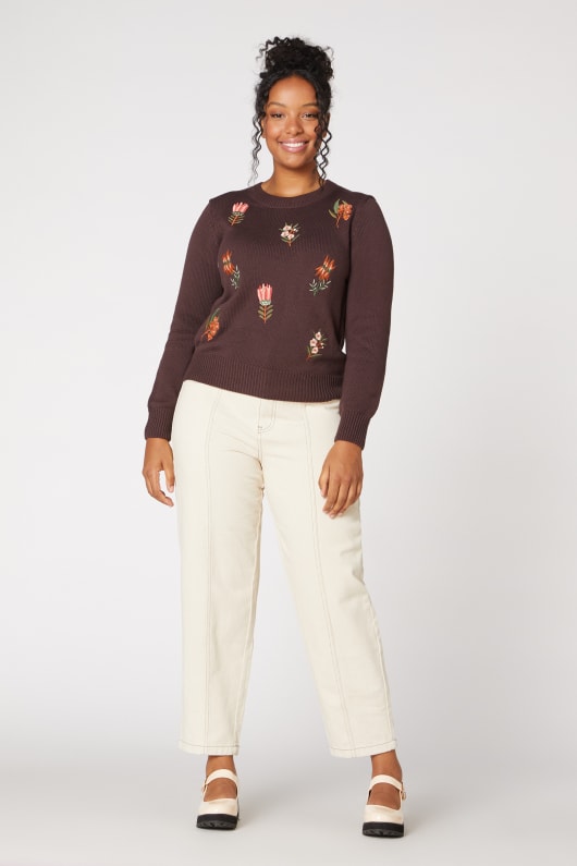 Tessa Native Embroided Sweater