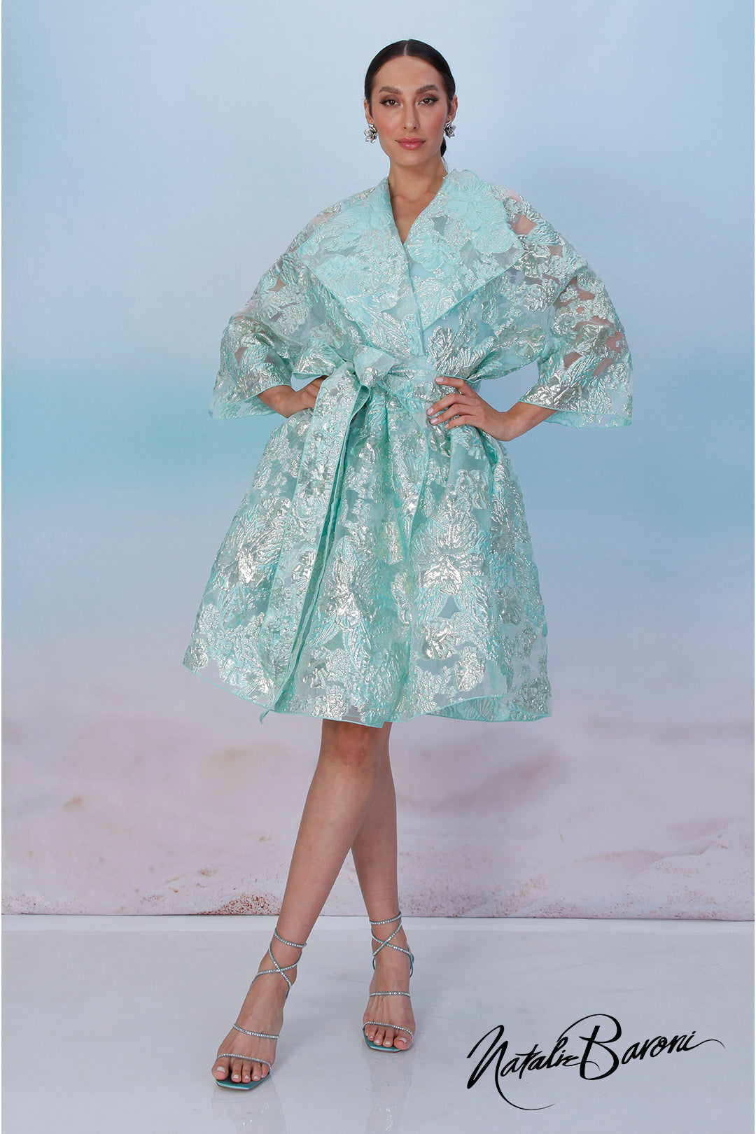 Turquoise Coat Dress - Venezia