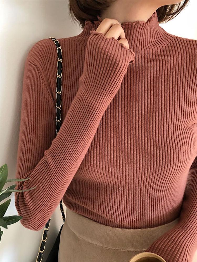 Turtleneck Women Knitted Sweater