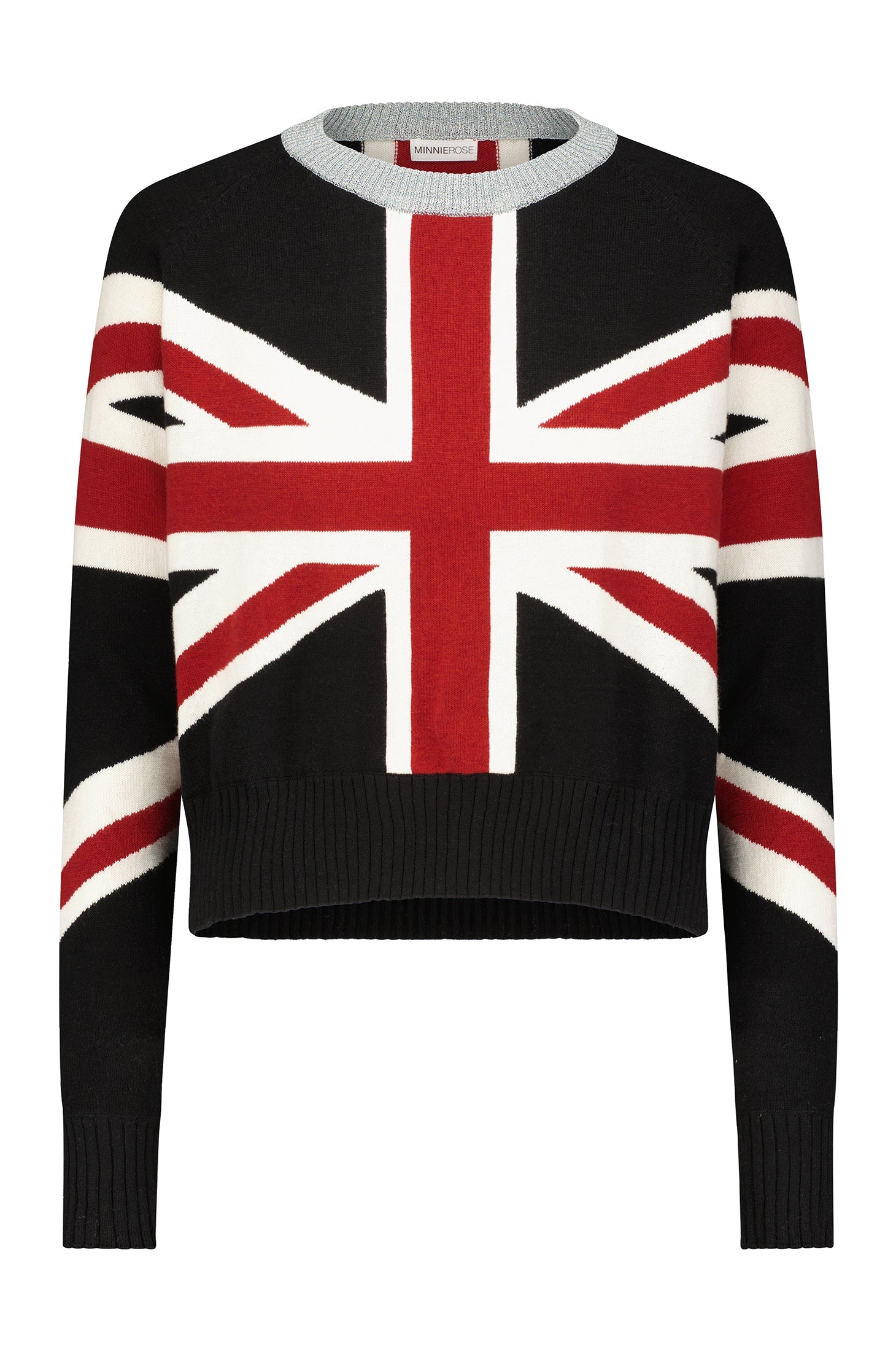 UNION JACK EMBELLISHED CREW