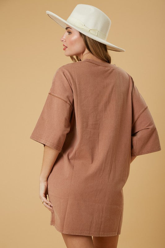 Western Boot Tee Dress