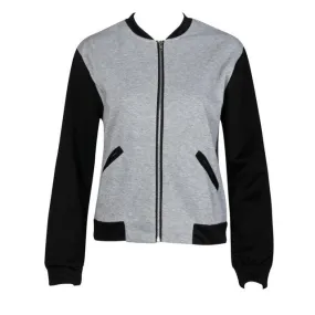 Womens Jackets And Coats Patchwork Baseball Coats Casual Long Sleeve Cotton Youth Jackets Bomber Femme#C825 SM6