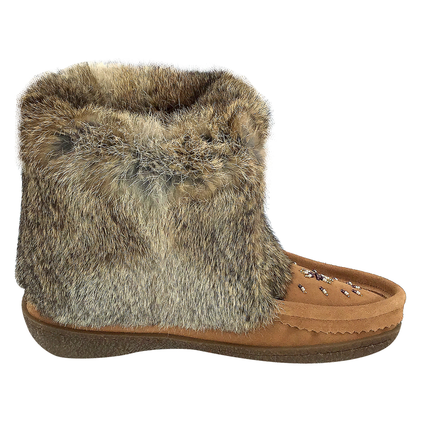 Women's Short Rabbit Fur Mukluks