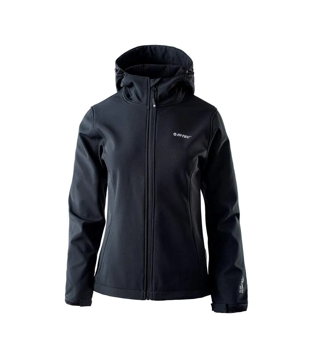 Womens/ladies caria ii softshell jacket black Hi-Tec