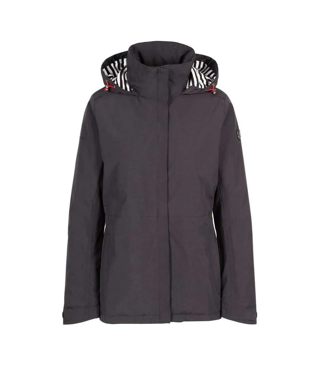 Womens/ladies frosty padded waterproof jacket black Trespass