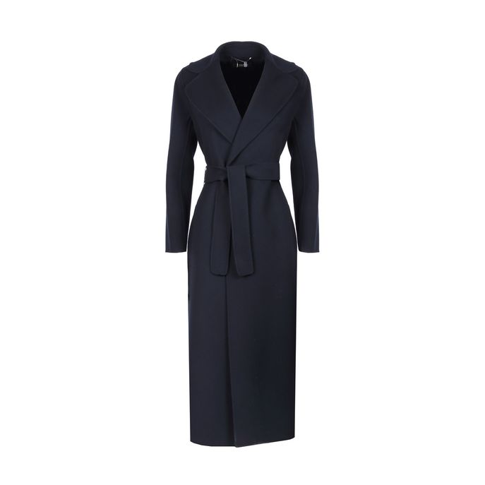 WOOL COAT POLDO Woman Blue